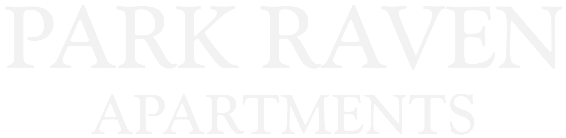 Park Raven Apartments ebrochure logo