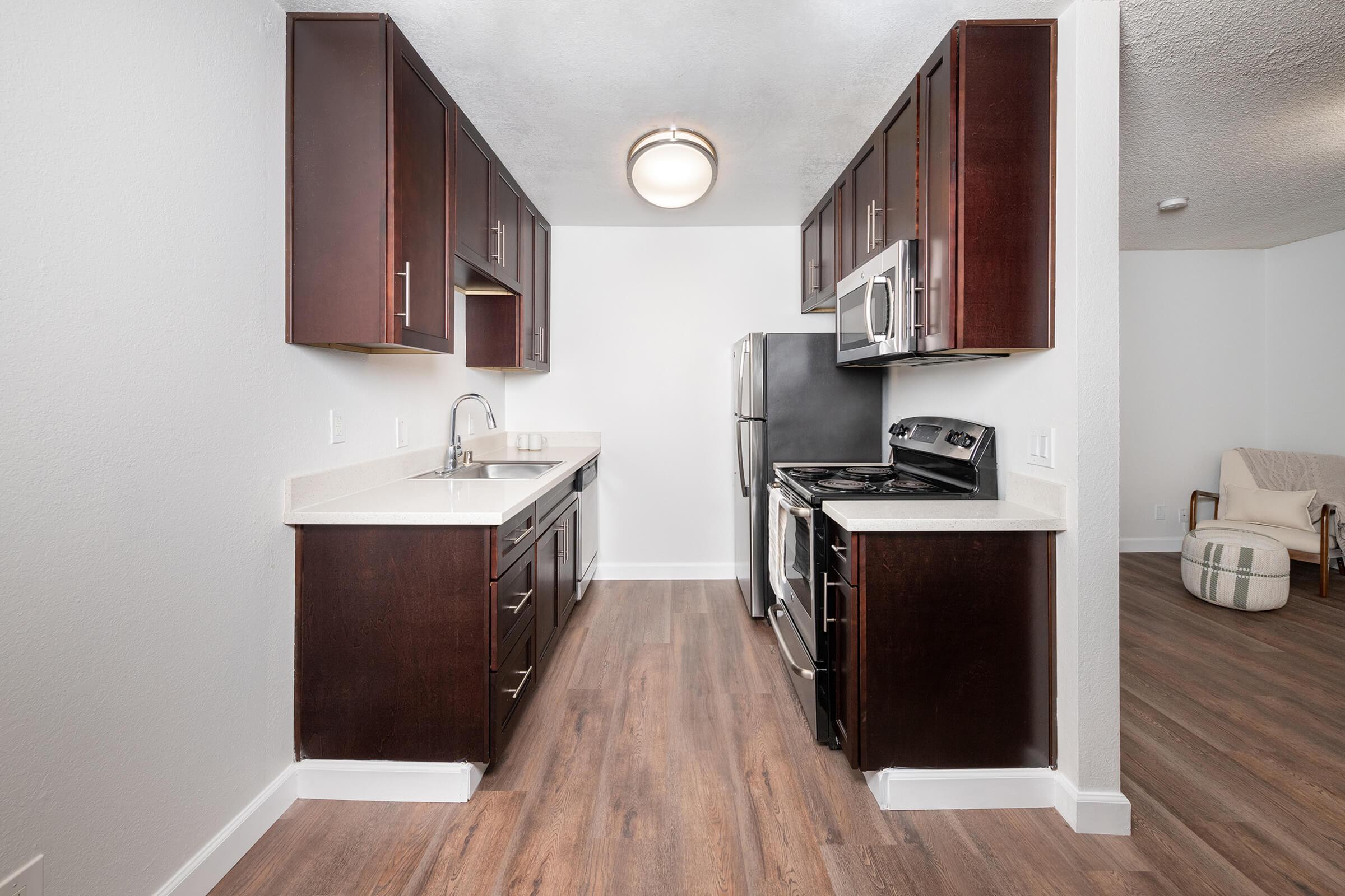 a view of a kitchen