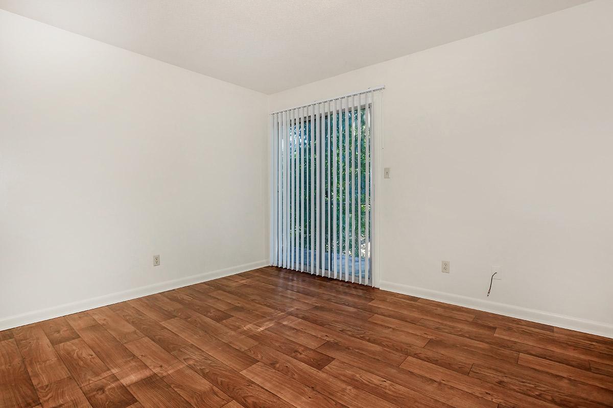 a room with a wood floor