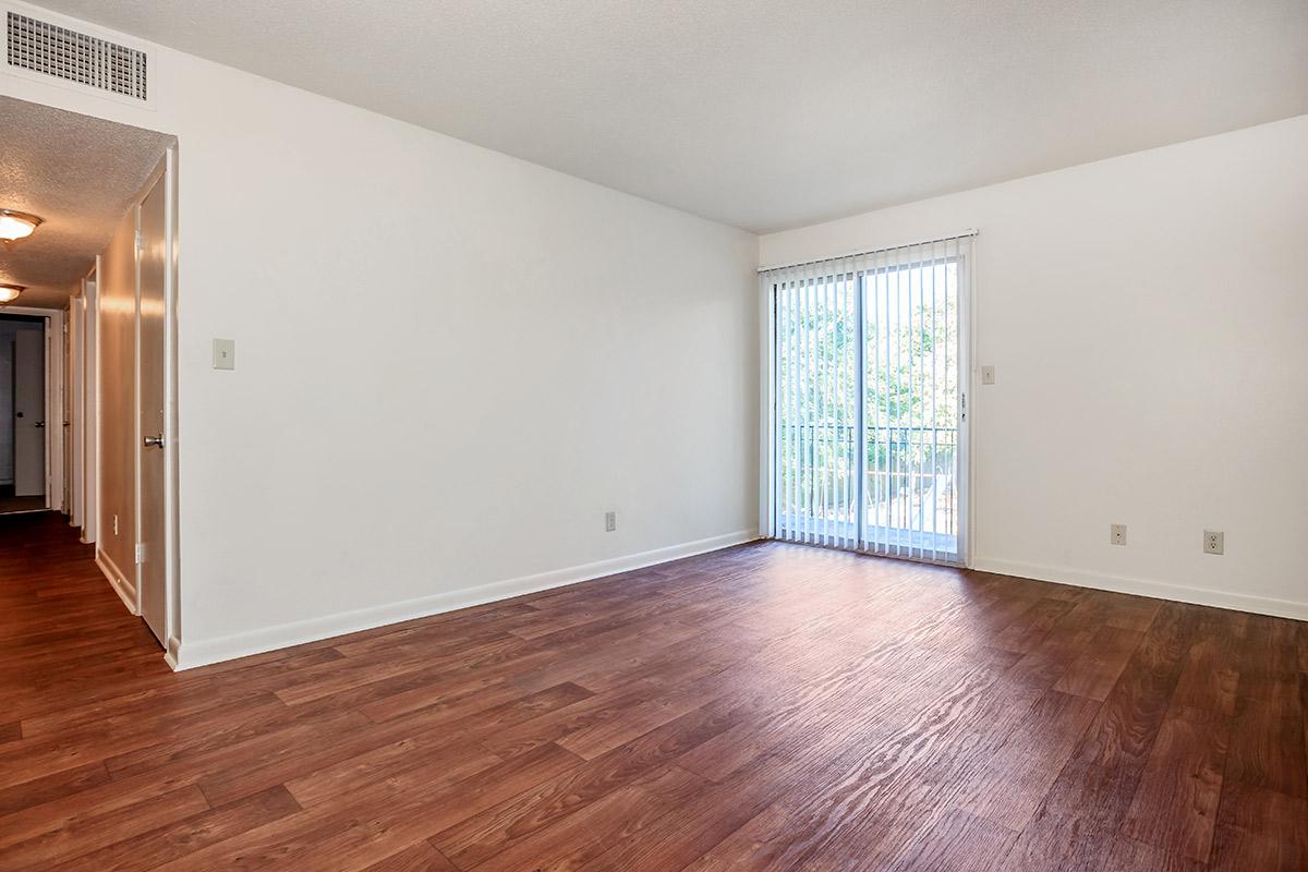 a room with a wood floor