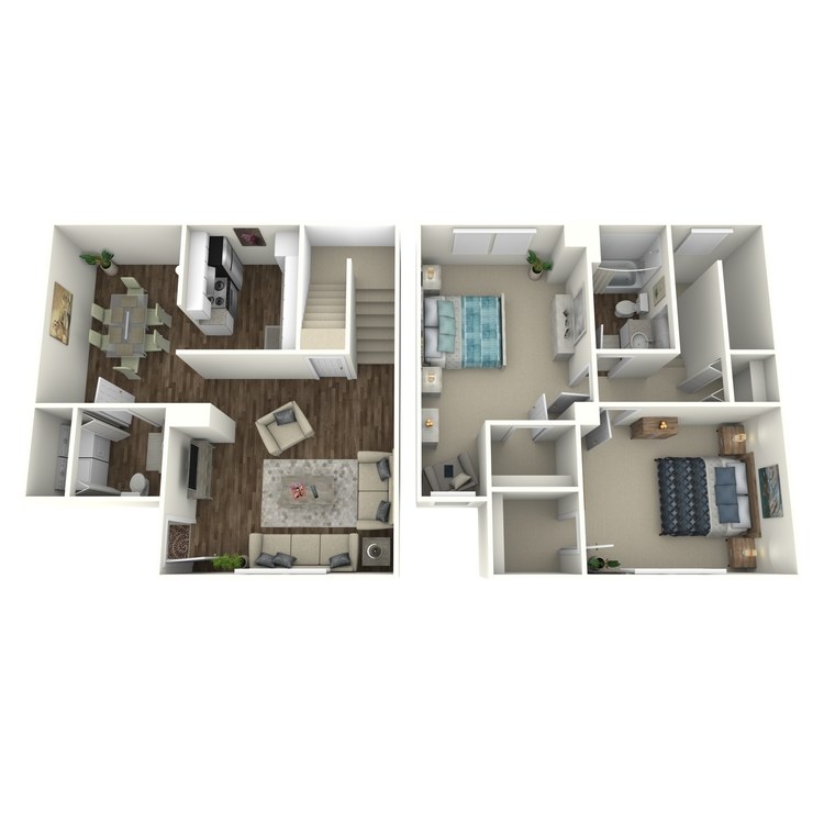 Floor plan image of Willow Townhouse