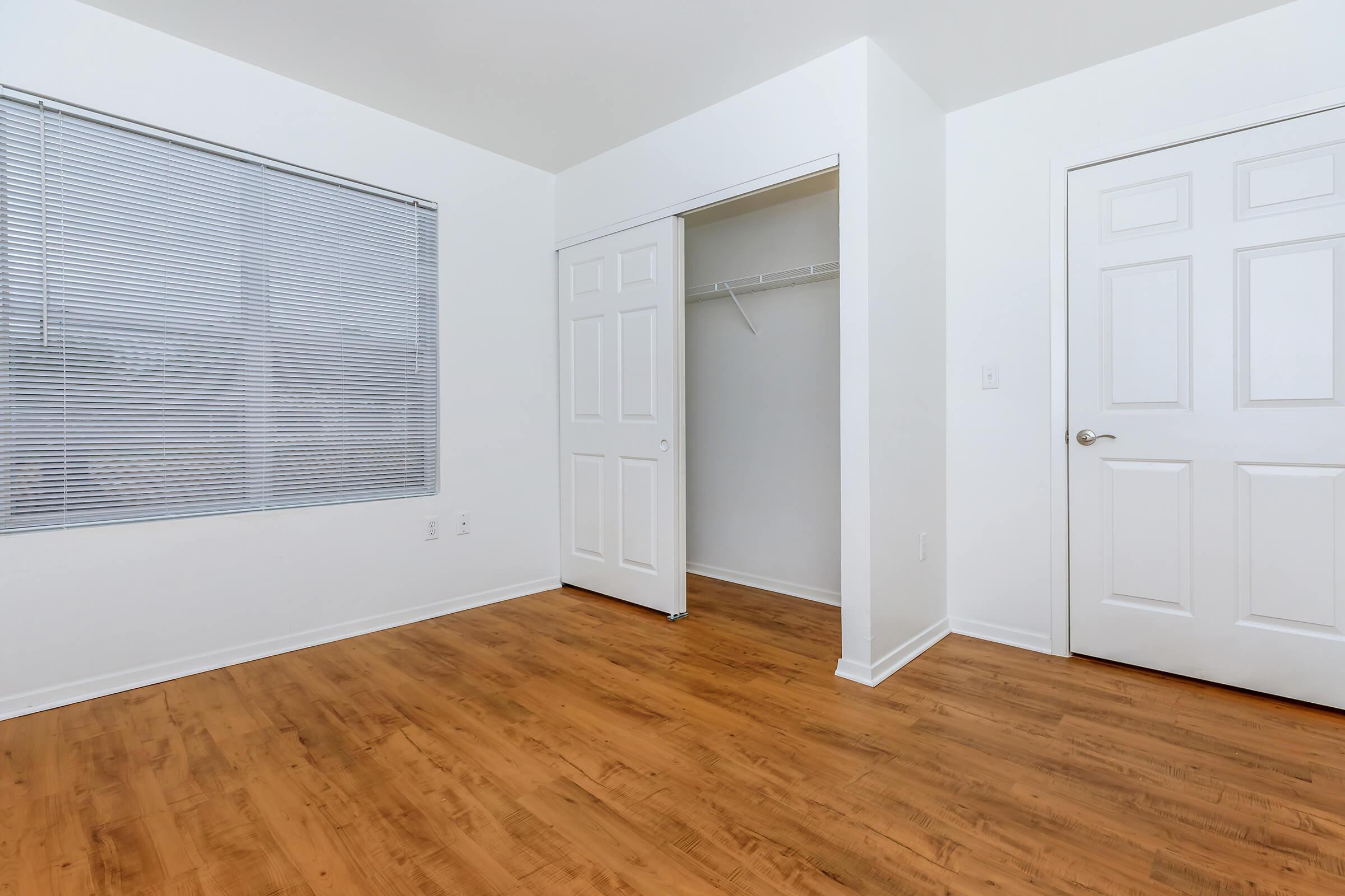 a room with a wooden floor