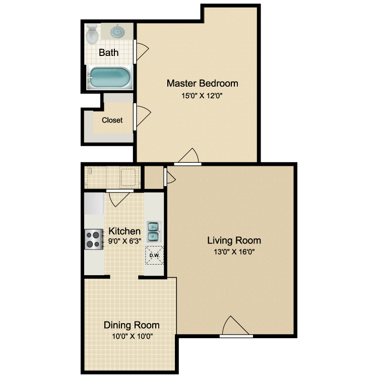 Floor plan image of Milan - B