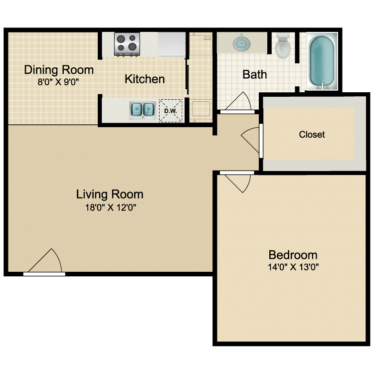 Floor plan image of Rome - C
