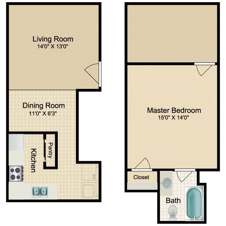 Floor plan image of Florence - E