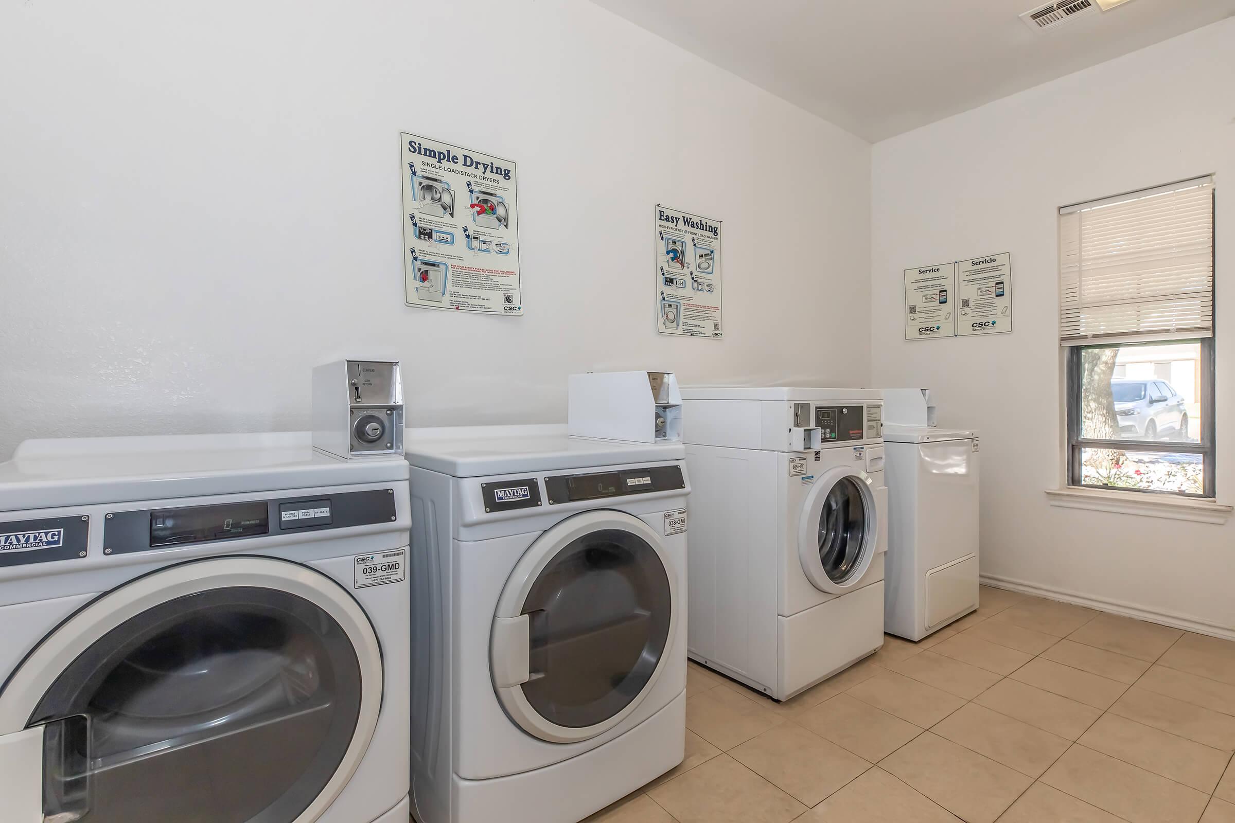 a washer in a room