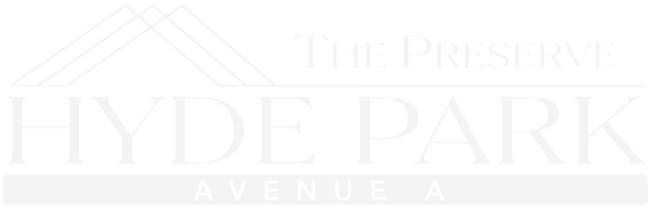 The Preserve Hyde Park - Avenue A ebrochure logo