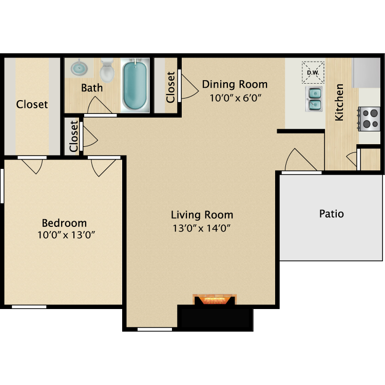 Floor plan image of Kelly