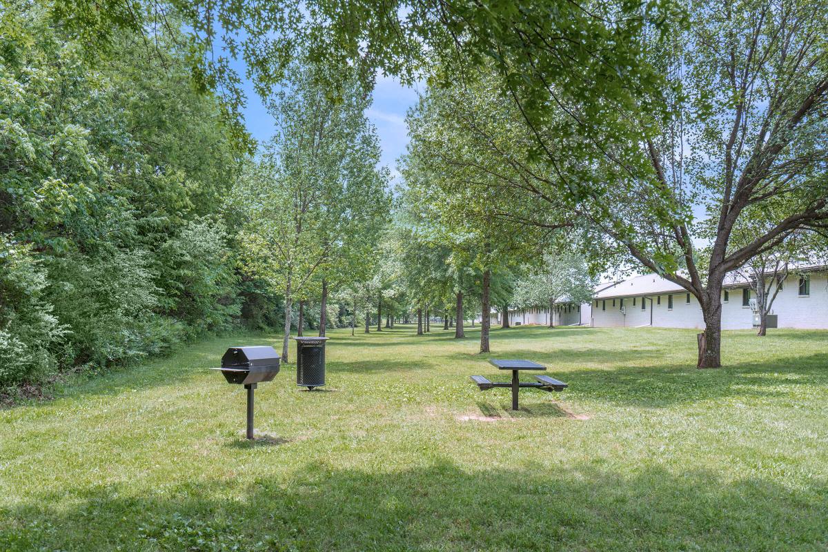 Picnic Area With Barbecue Grills