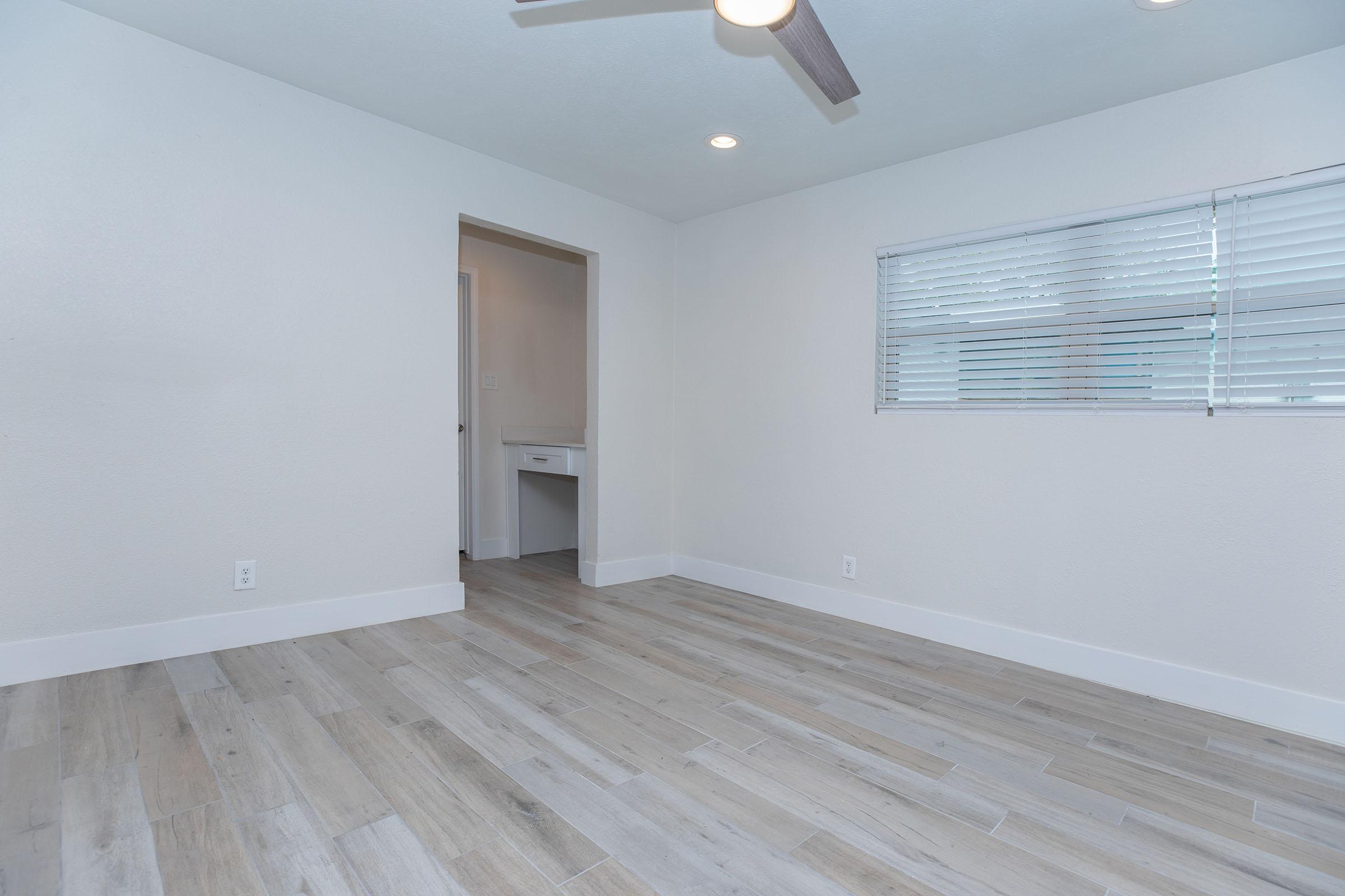 a room with a wooden floor