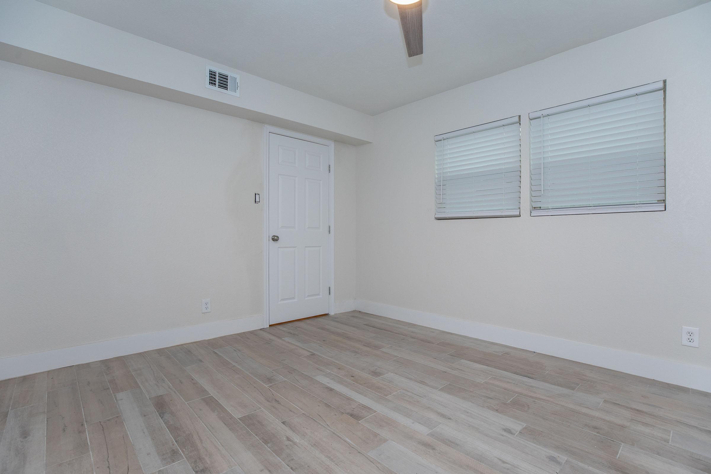 a room with a wooden floor