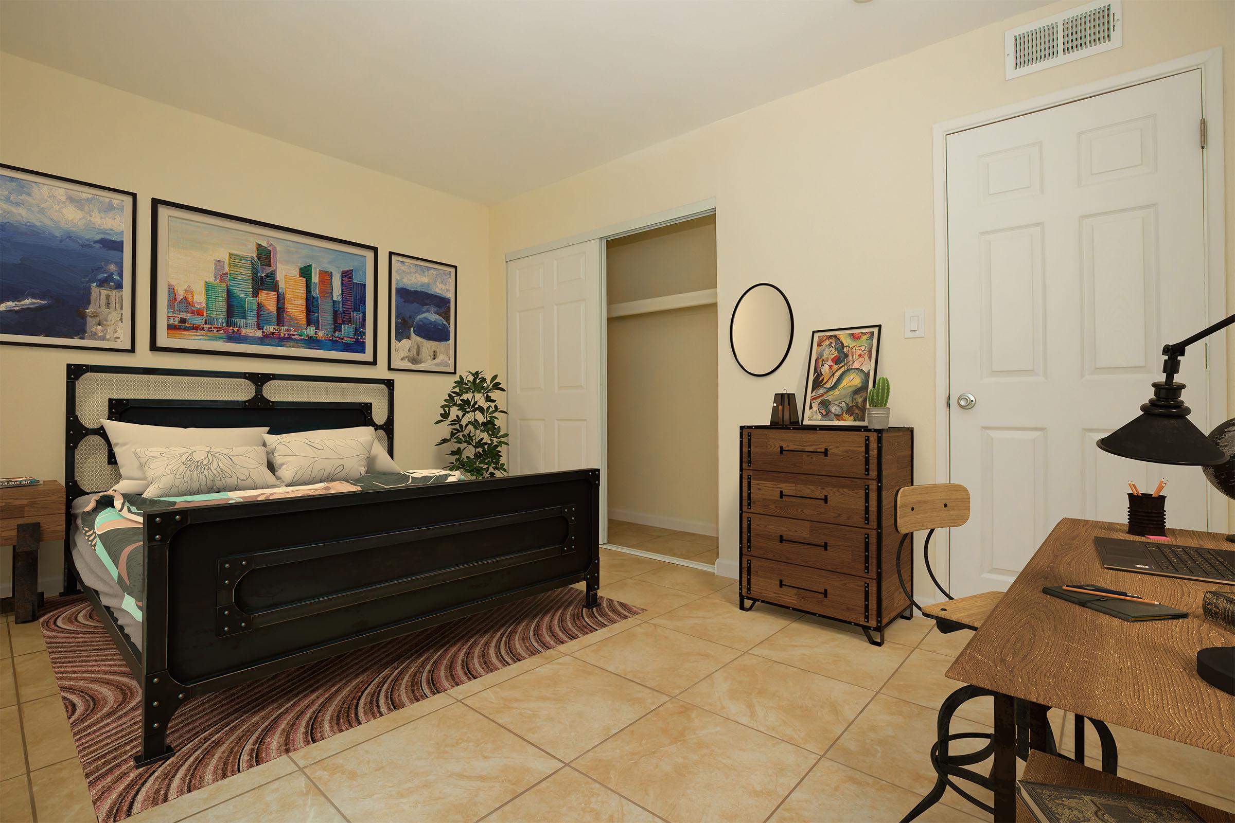 a living room with a wooden floor