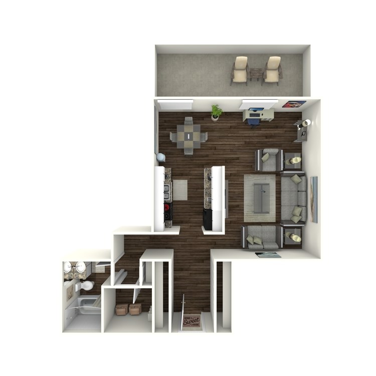 Floor plan image of Studio B