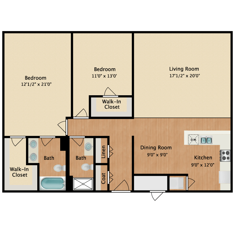 Floor plan image of 2 Traditional