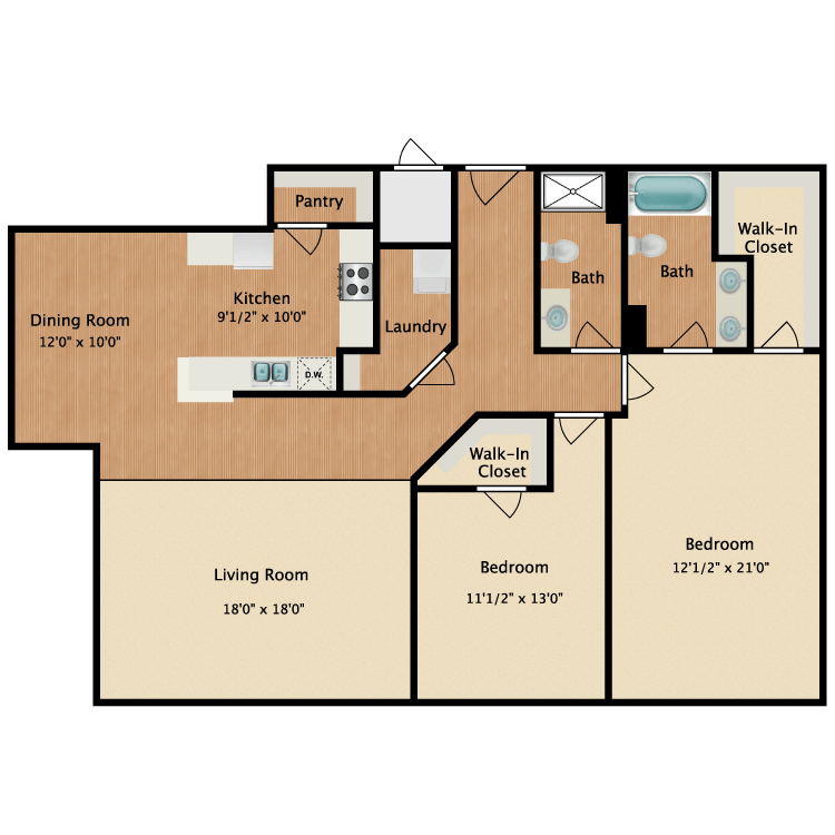 Floor plan image of 2 Deluxe
