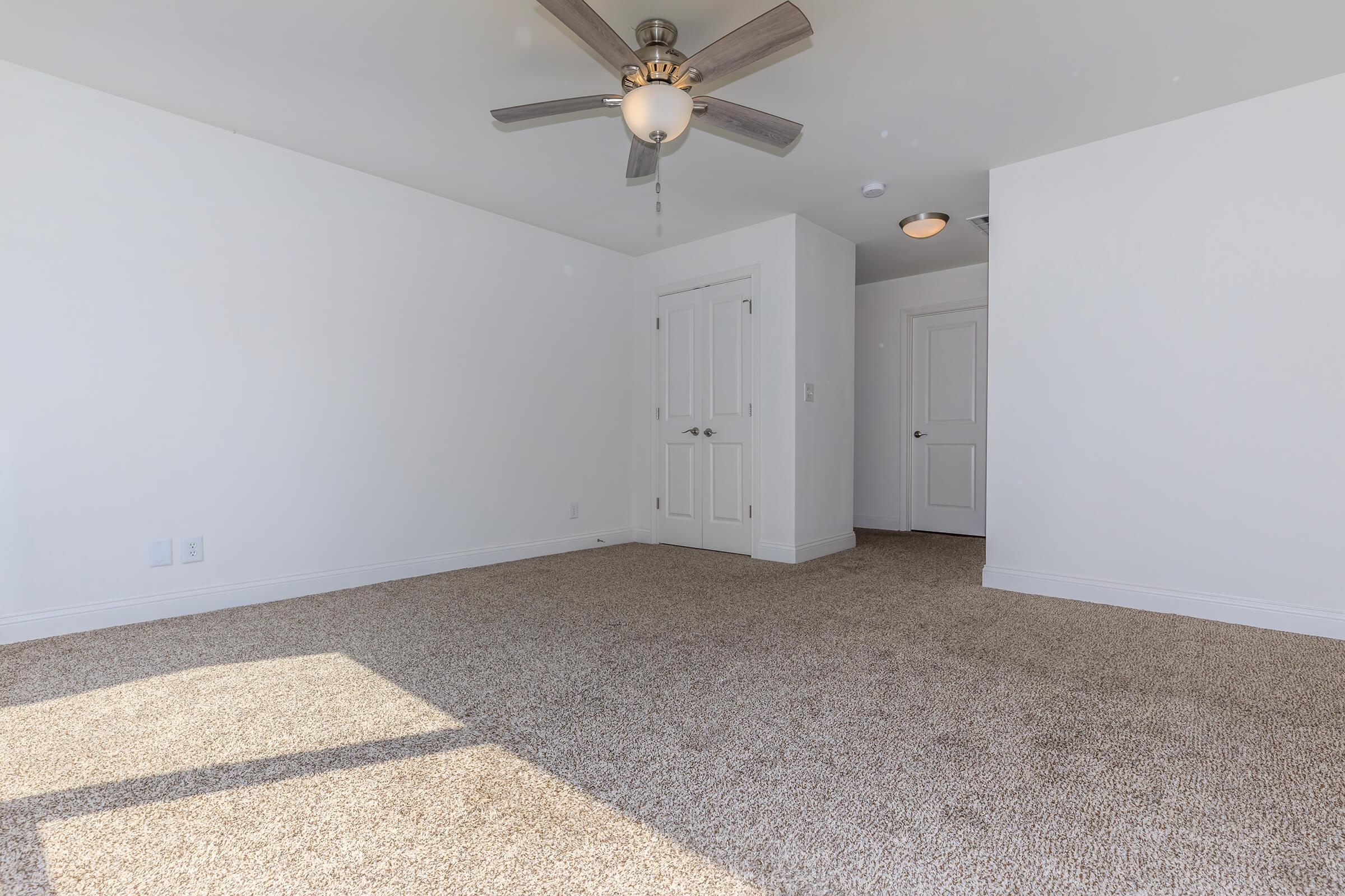 a large bed in a room