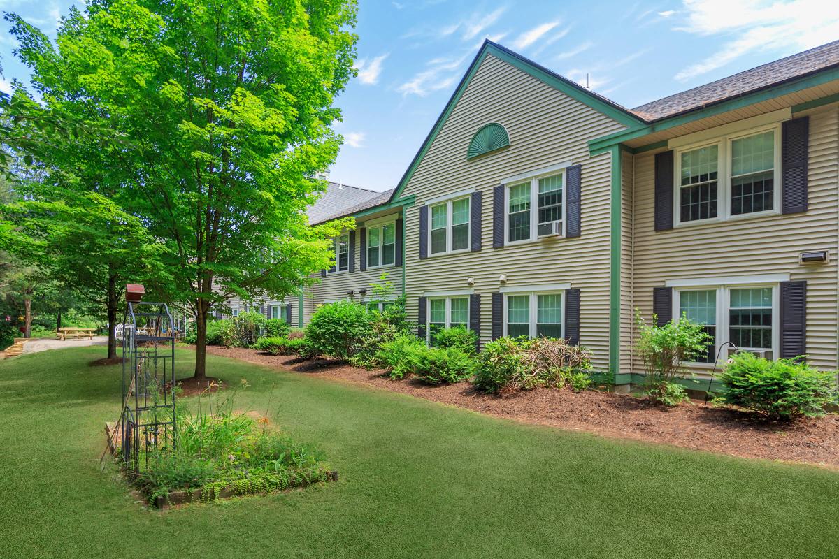 a large lawn in front of a house