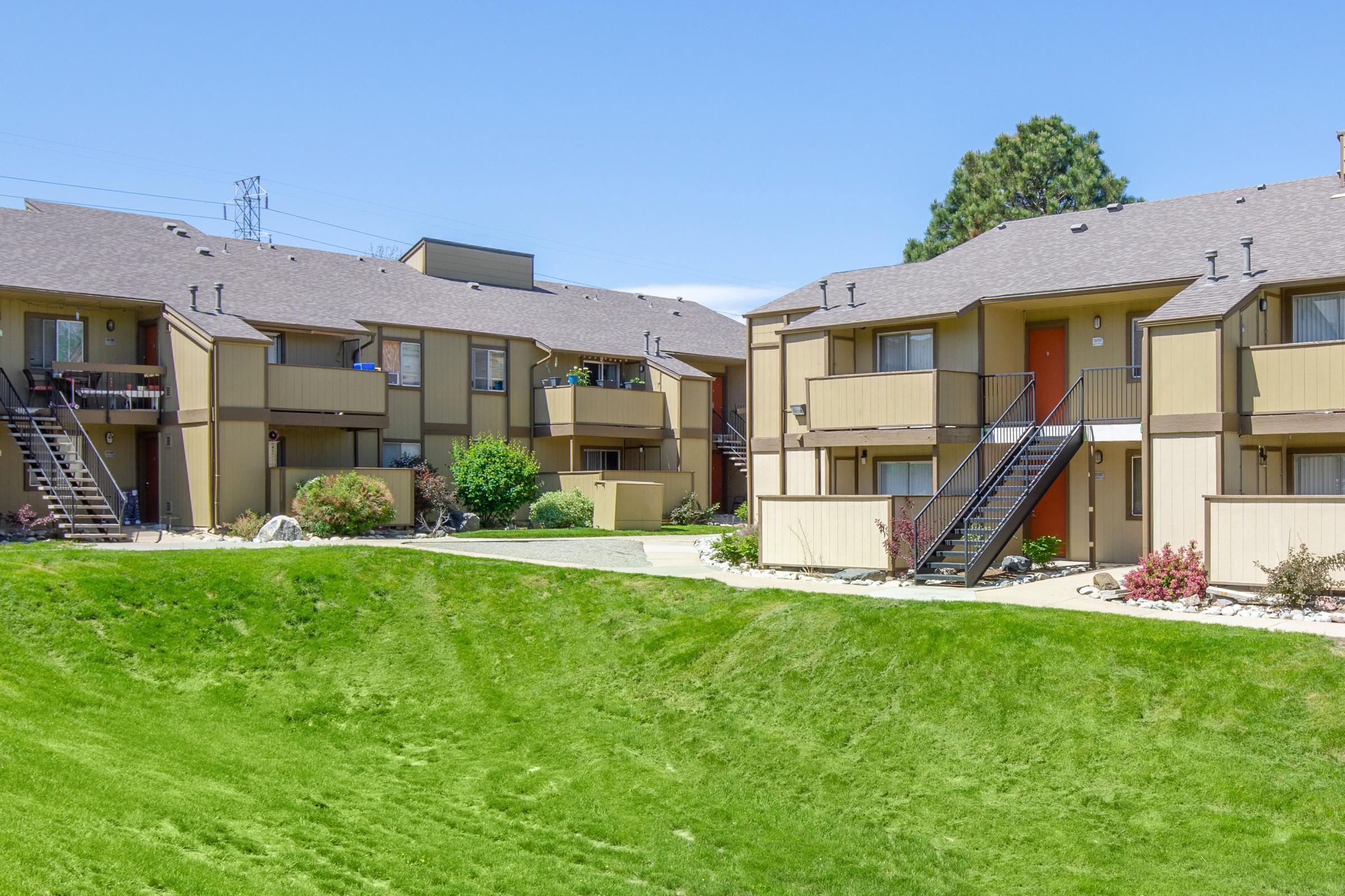 a large lawn in front of a house