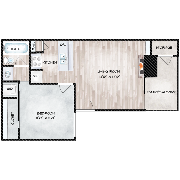 Floor plan image of A1