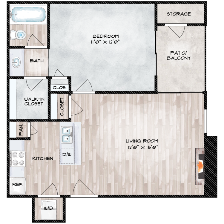Floor plan image of A2