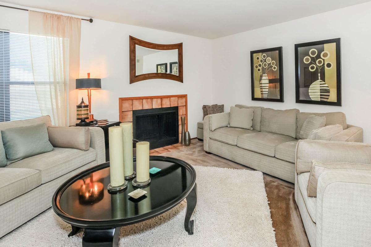 a living room filled with furniture and a flat screen tv
