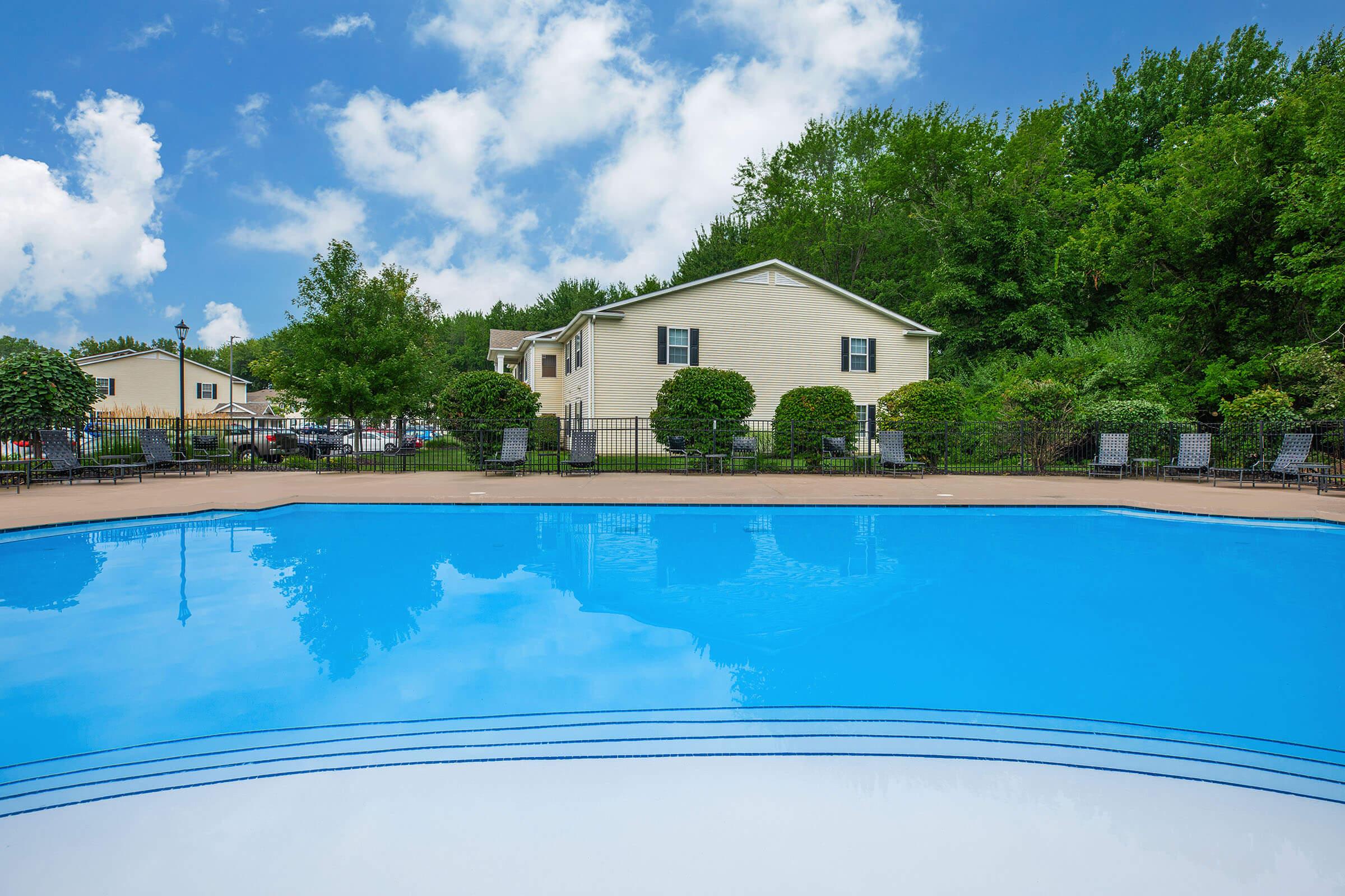 a large pool of water