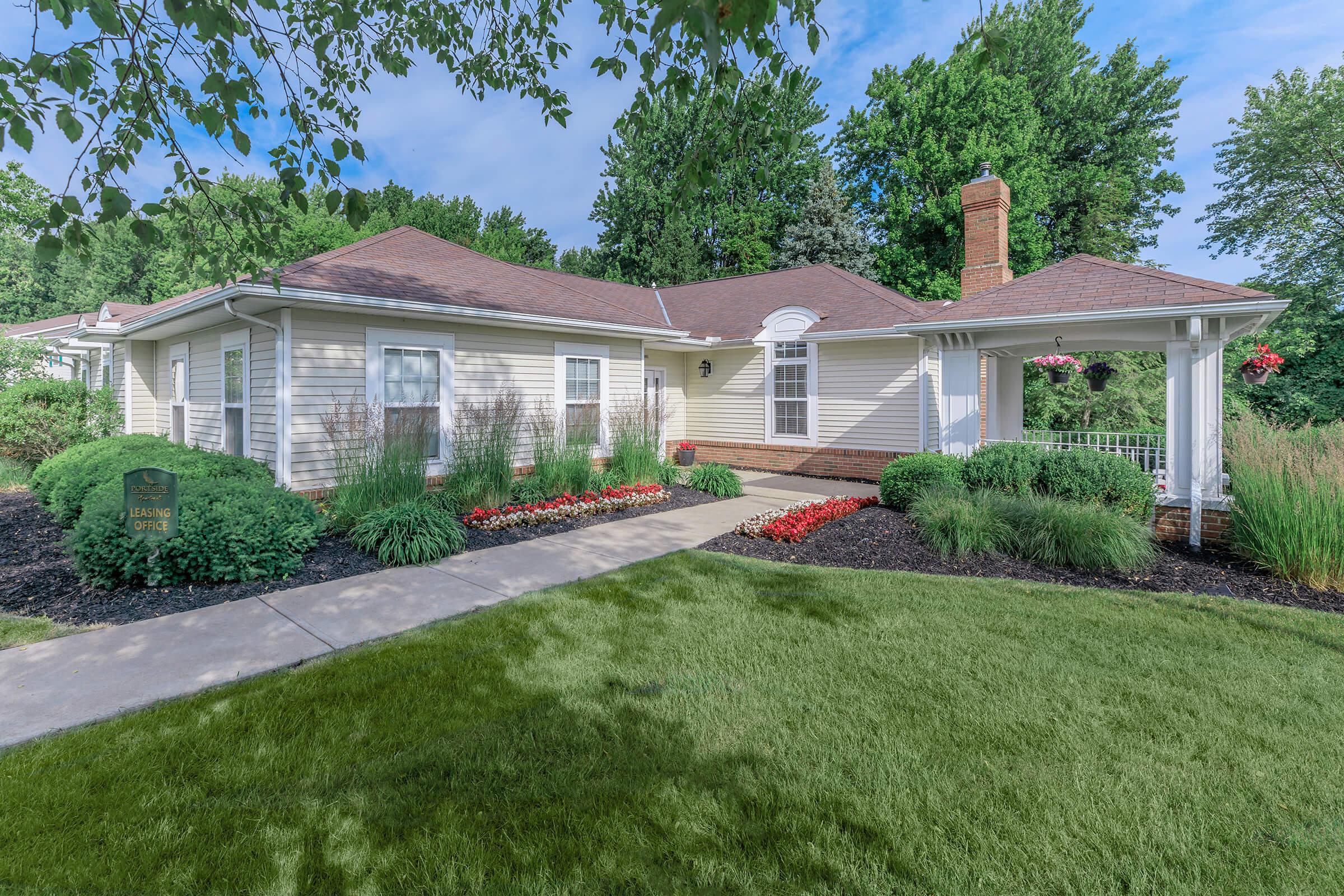 a large lawn in front of a house