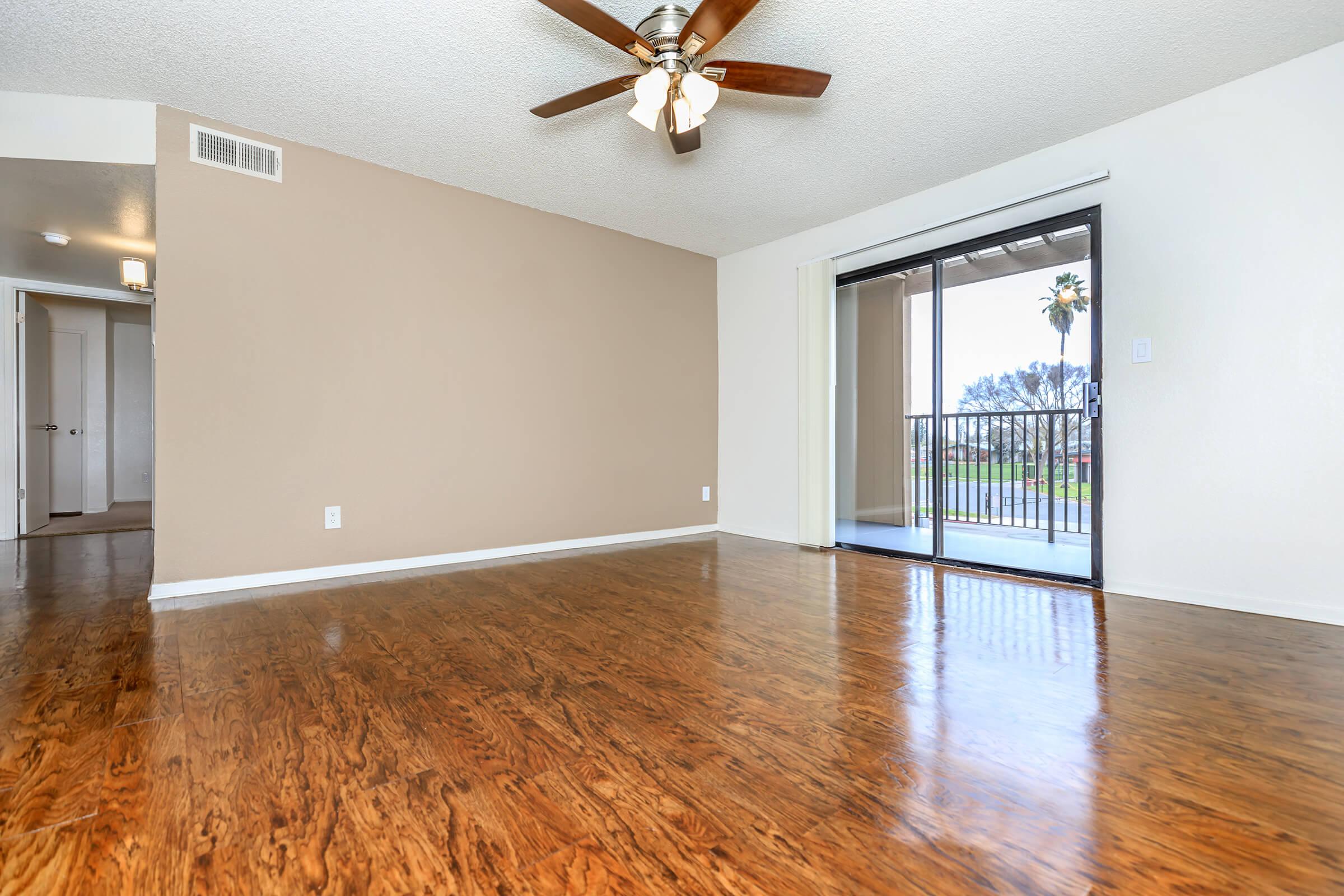 a room with a wooden floor