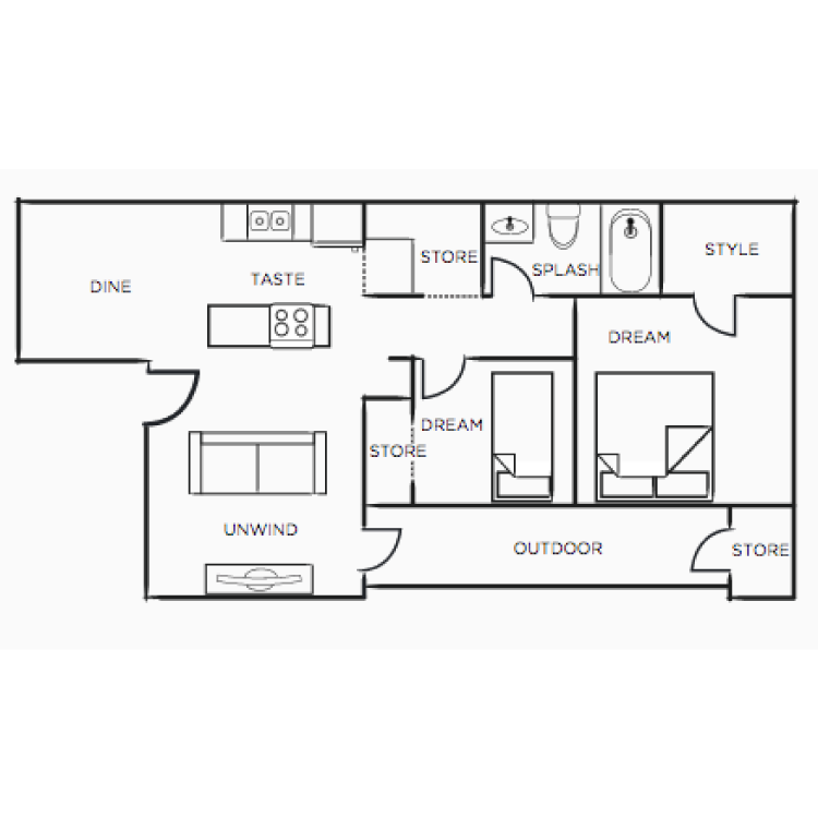 Floor plan image of B2
