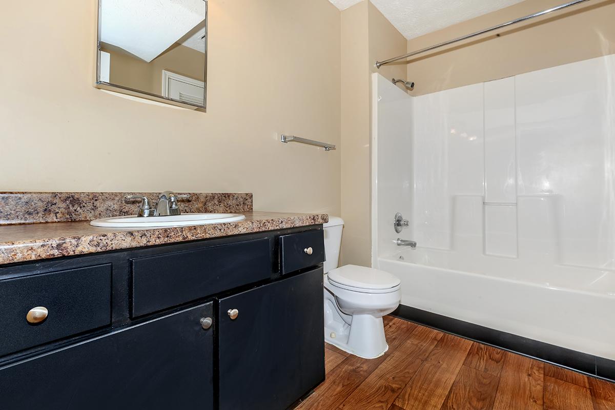 bathroom at Green Meadow apartments