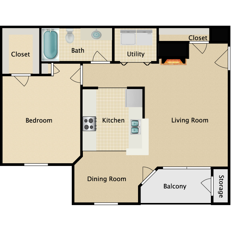 Floor plan image of Pebble Beach