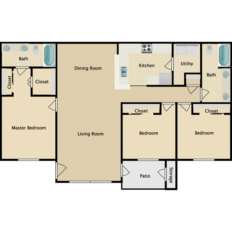 Floor plan image of Pinehurst