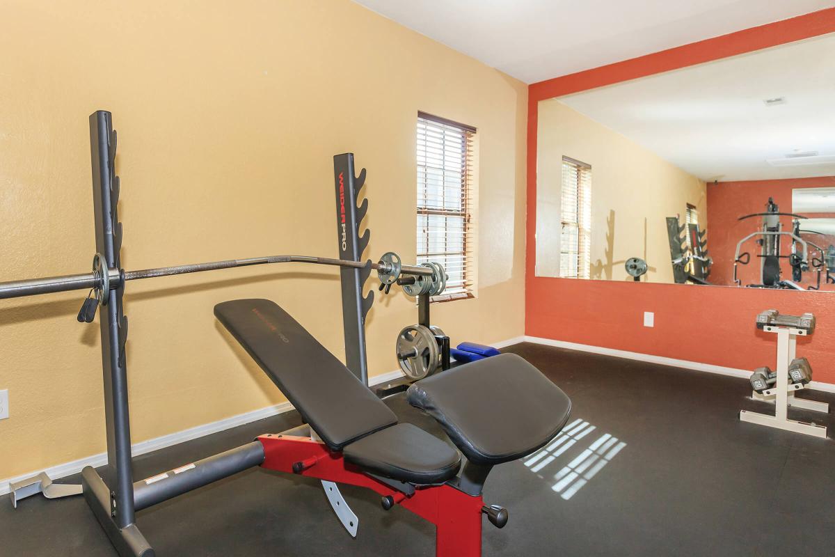 a large red chair in a room