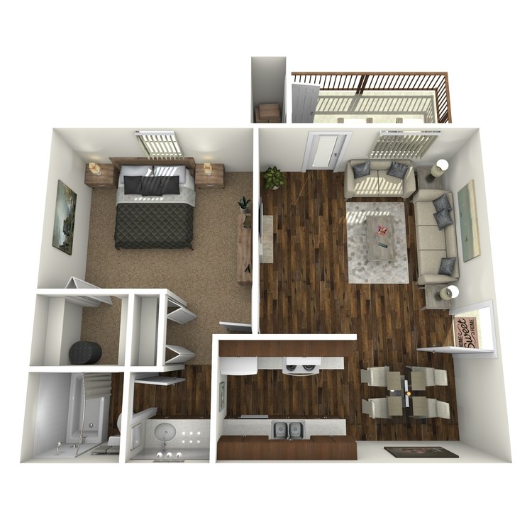Floor plan image of Junior 1 Bedroom