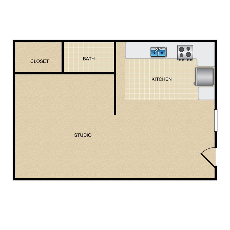 Floor plan image of Studio