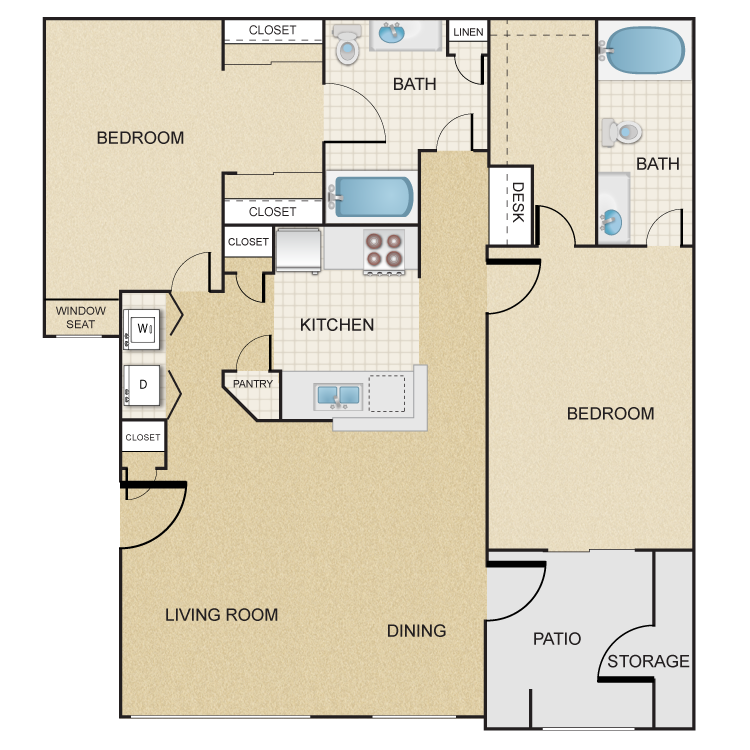 Floor plan image of Big Horn