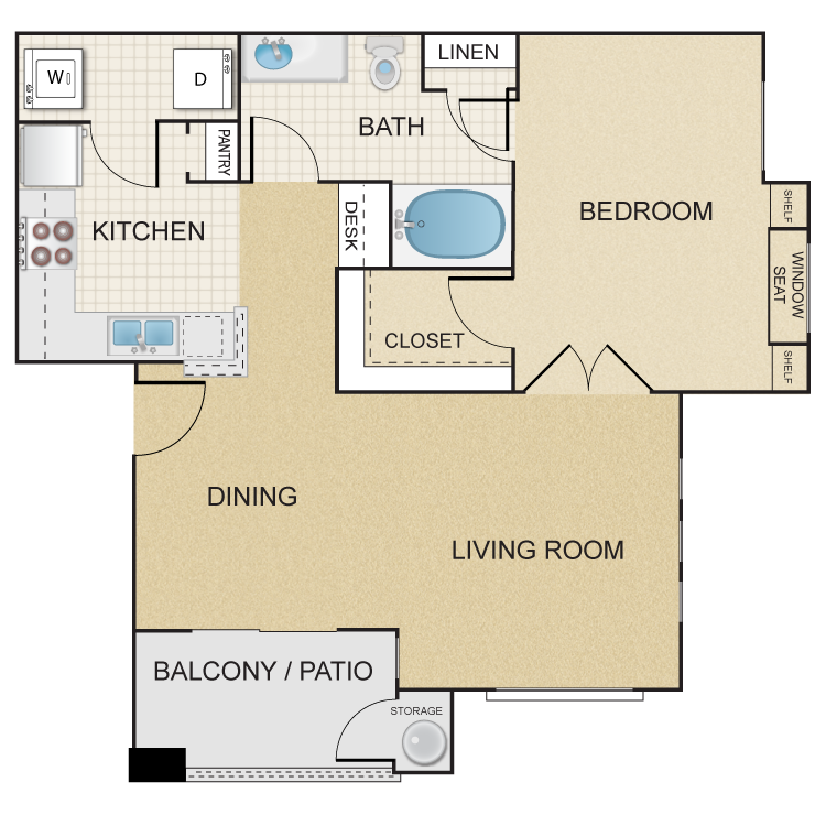 Floor plan image of Painted Desert