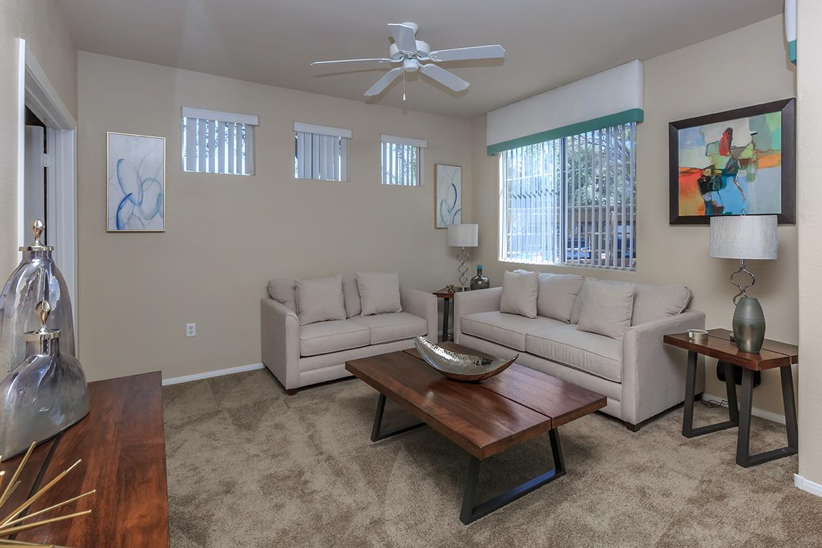 Hardwood, Tile, and Carpeted Floors Available at The Covington at Coronado Ranch Apartments