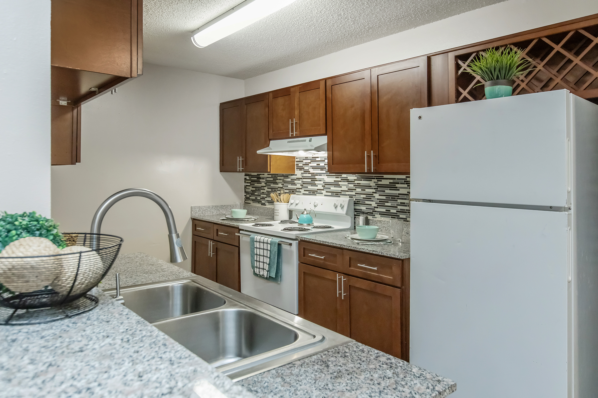 a kitchen with stainless steel appliances