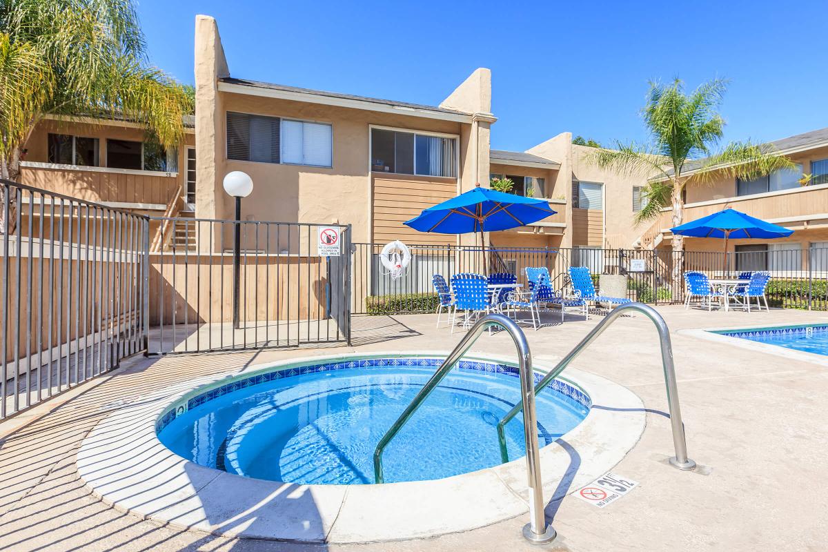 a chair sitting in front of a pool