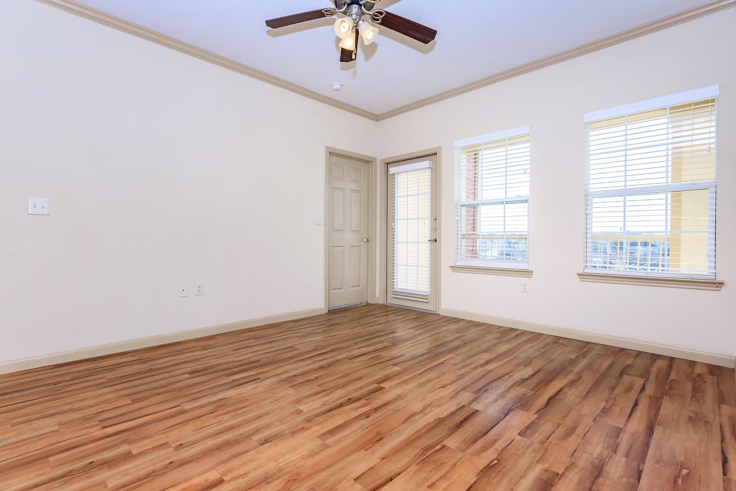 a room with a wooden floor