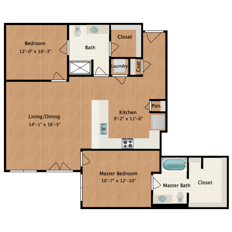 Floor plan image of Furnished Plan B