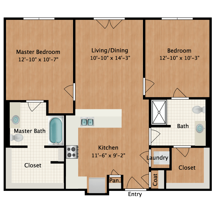 Floor plan image of Furnished Plan A