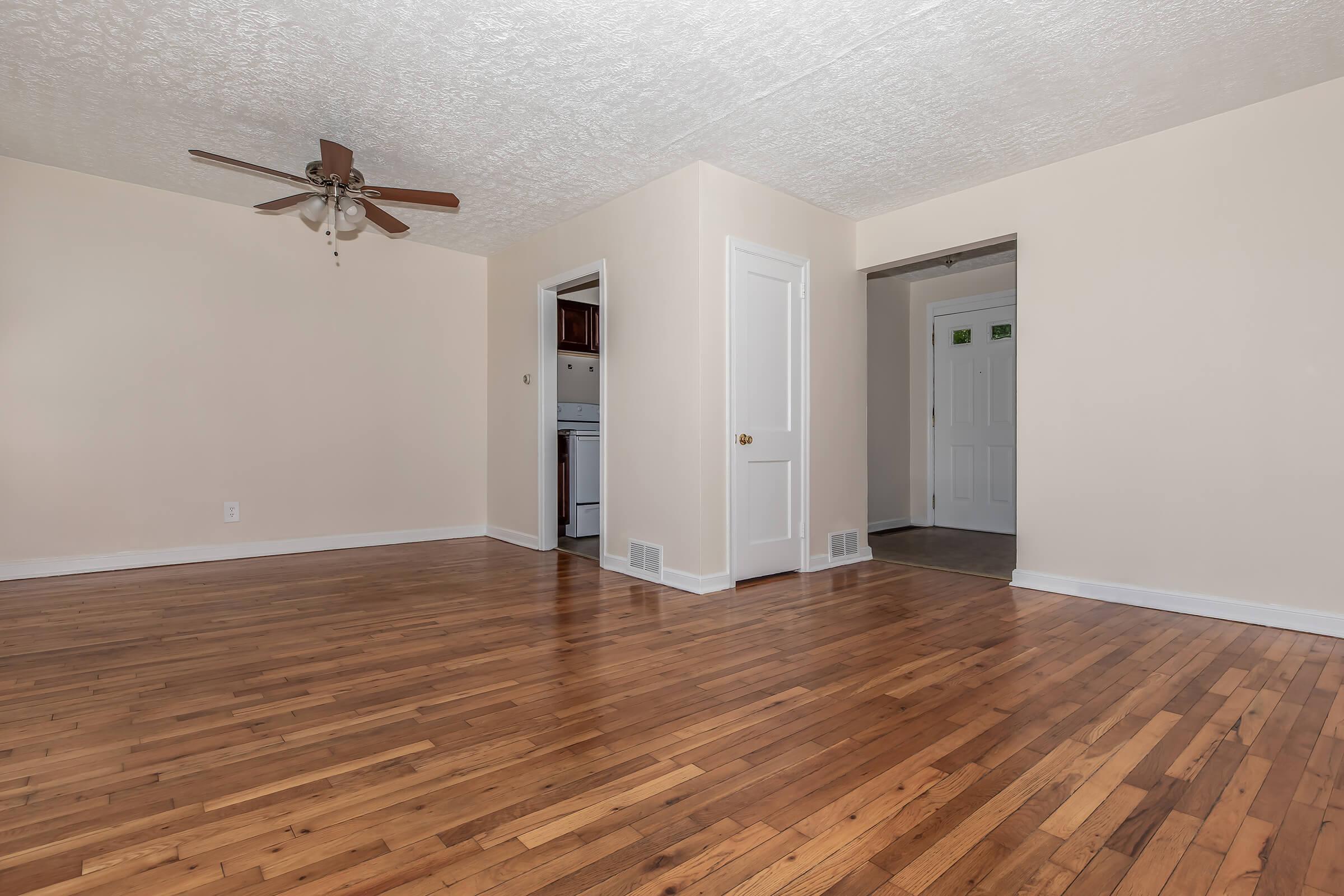 a room with a wooden floor