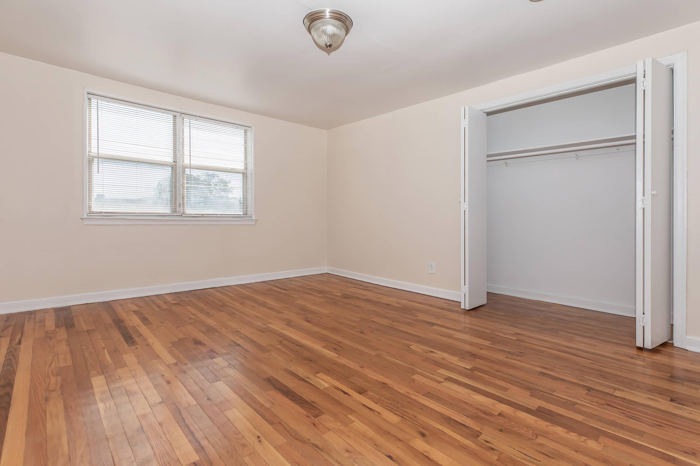 a room with a wooden floor