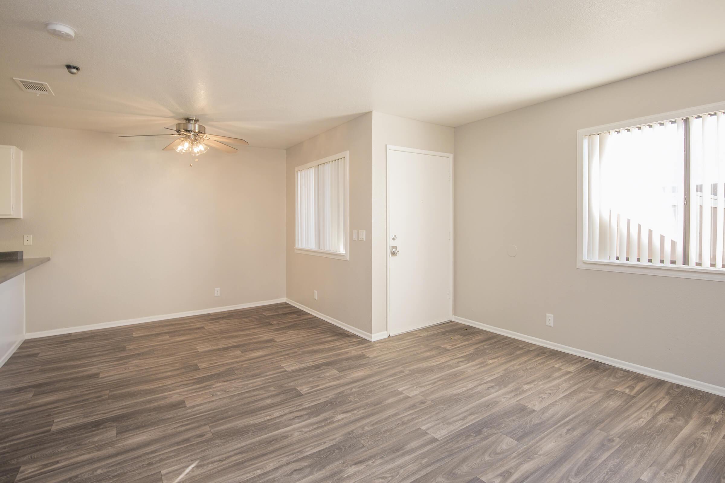 a room with a wooden floor