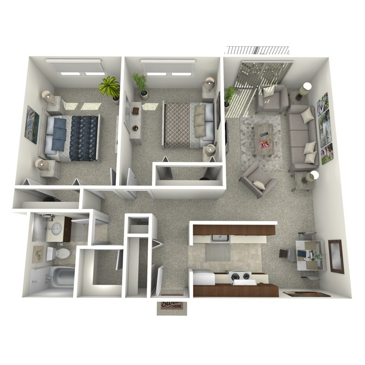 Floor plan image of Two Bedroom B1