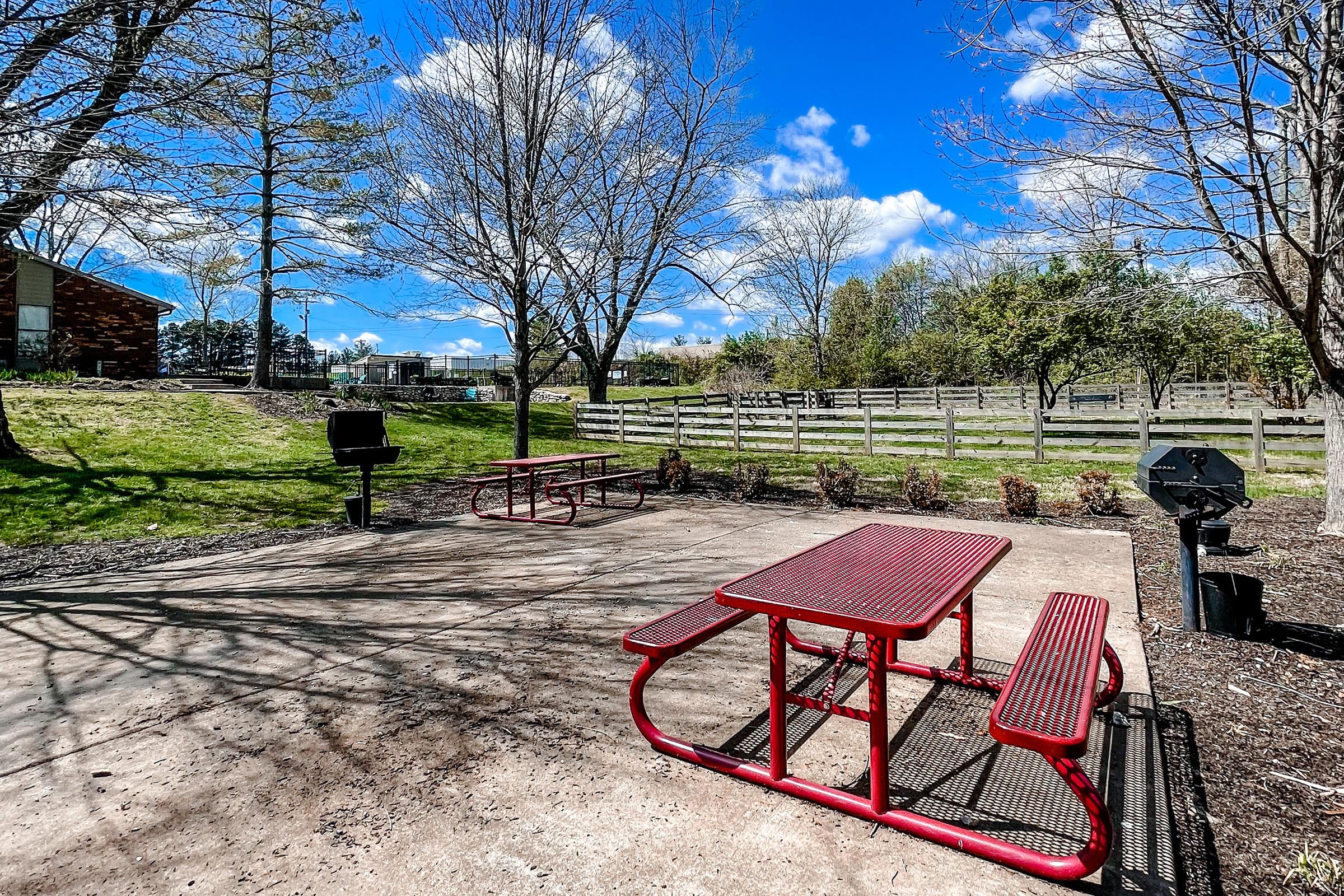 a bench in a park