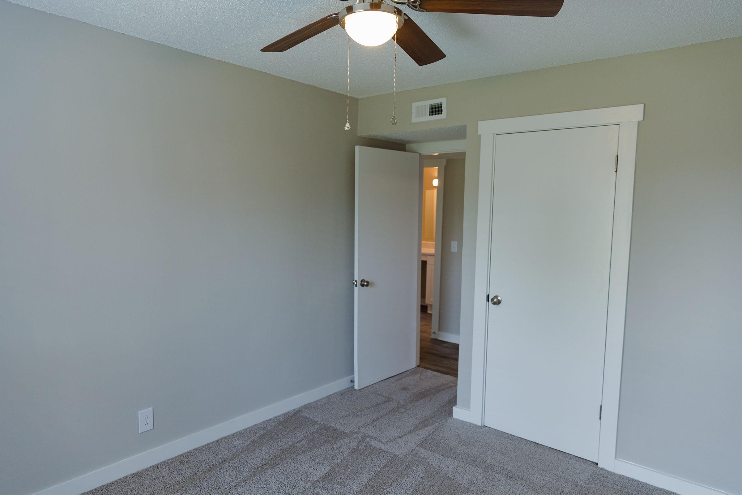 Ceiling Fan and Closet