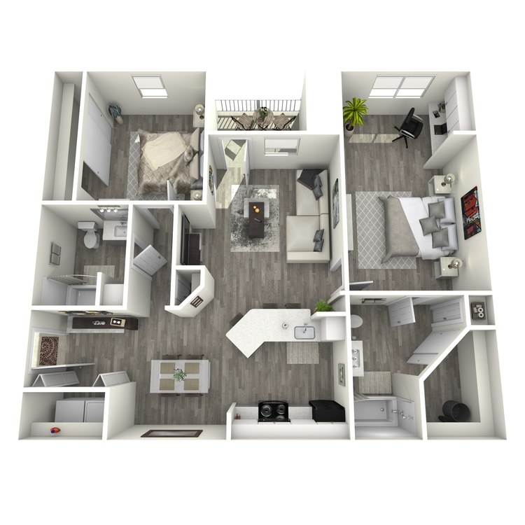 Floor plan image of The Hill Country w/Office
